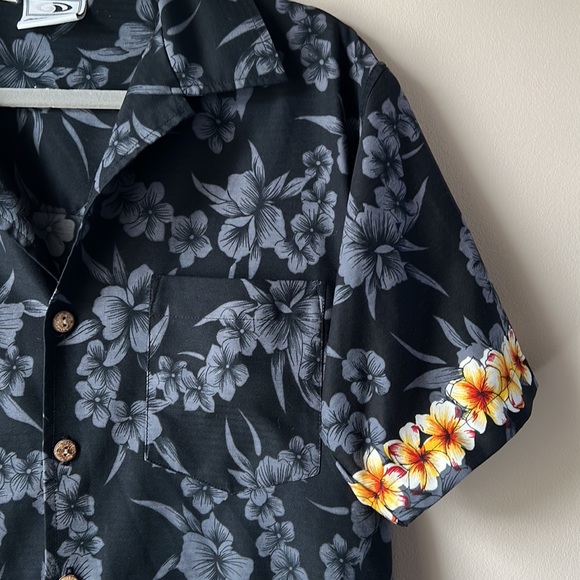 Good Vibes Vintage Surf Hawaiian Floral Shirt - Picture 3 of 7